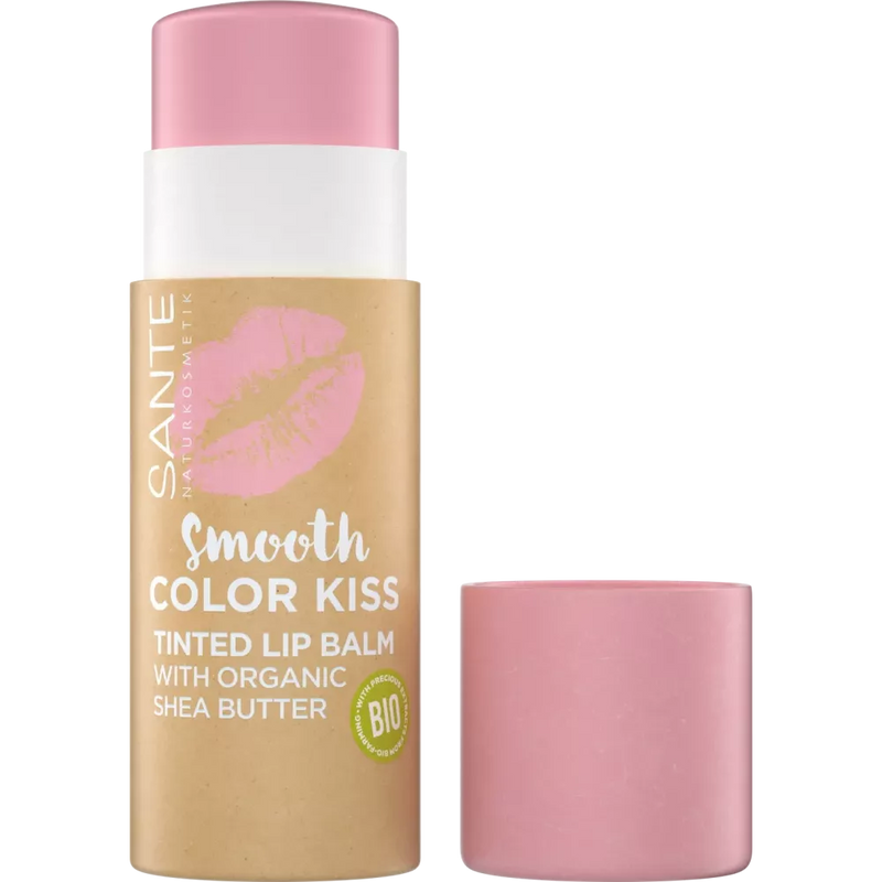 Sante Lippenbalsem Smooth Color Kiss Soft Rosé 04, 7 g