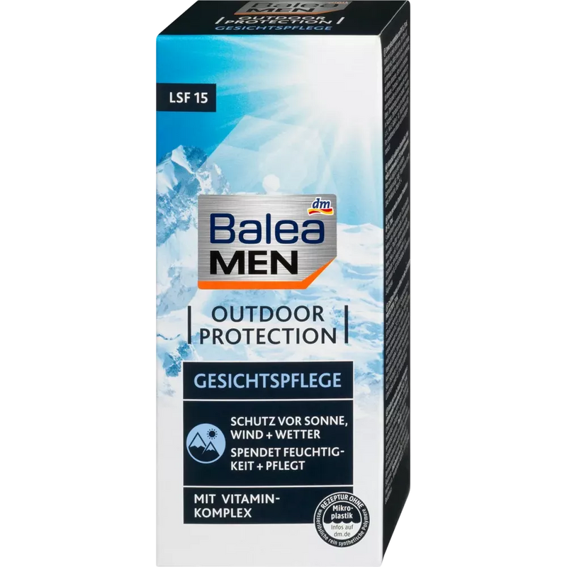 Balea MEN Gezichtscrème voor bescherming buitenshuis, 75 ml