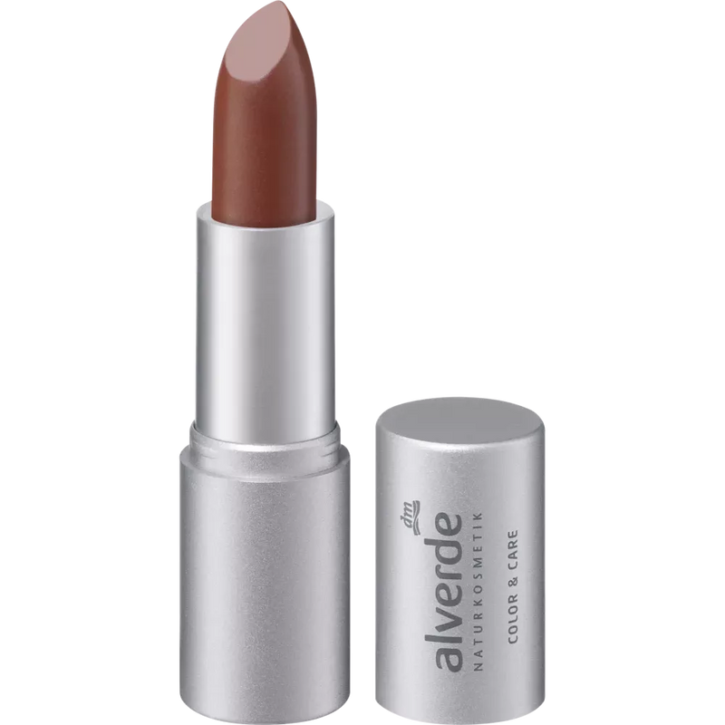 alverde NATURKOSMETIK Lipstick Color & Care Simply Brown 27, 4.6 g