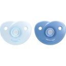Philips AVENT Sucette Soothie silicone, bleu, dès la naissance, 2 pcs