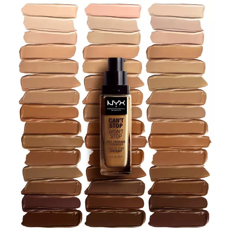 NYX PROFESSIONAL MAKEUP Foundation Can't Stop Won't Stop 24-Hour Deep Espresso 24, 30 ml