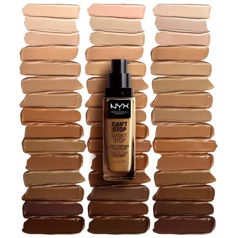 NYX PROFESSIONAL MAKEUP Foundation Can't Stop Won't Stop 24-Hour Light Porcelain 1.3, 30 ml