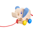 Selecta Pull Figure Elephant Yambo Junior Bois Naturel, 13,5 cm