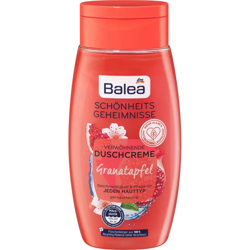 Balea Schönheitsgeheimnisse Douchecrème Granaatappel, 250 ml