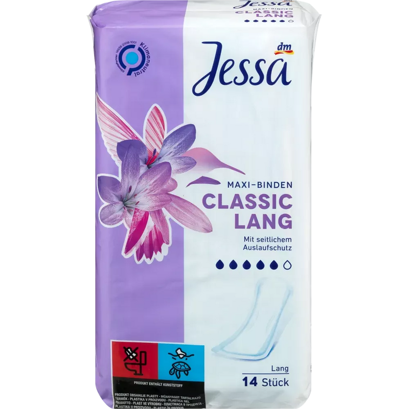 Jessa Maxi-pads Classic Lang, 14 stuks