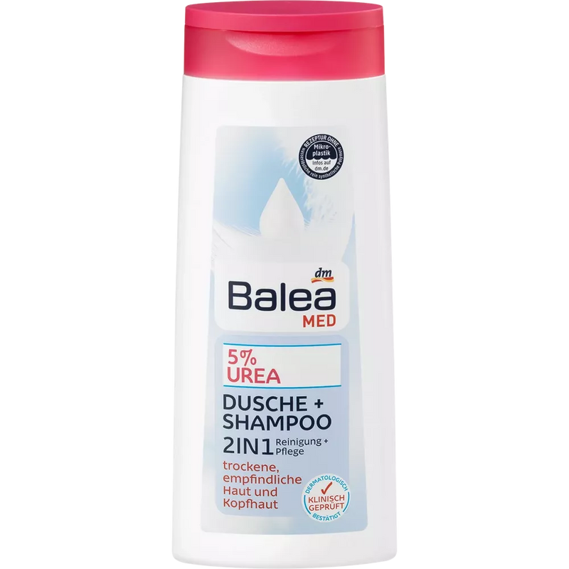 Balea MED Douchegel 5% Urea 2in1 Douche + Shampoo, 300 ml
