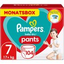 Pampers Nappy Pants Baby Dry Gr.7 Extra Large, 17+kg, Boîte Mensuelle, 104 Pièces