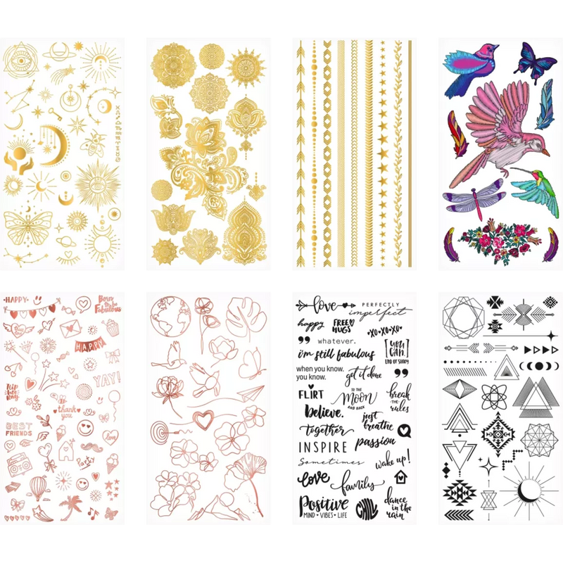 essence Tijdelijke Body Tattoos Festival 01 Verhalen, 8 stuks