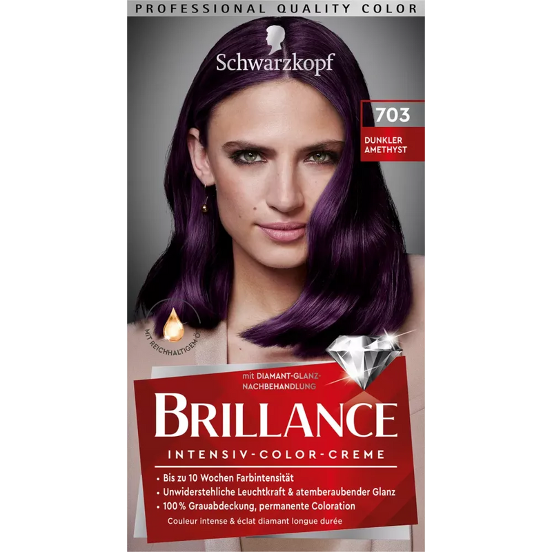 Schwarzkopf Brillance Haarkleur Dark Amethyst 703