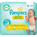 Couches Pampers Premium Protection taille 0 New Baby Micro, 22 pièces