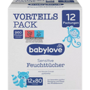 babylove Baby lingettes sensibles (12 x 80 pièces), 960 pièces
