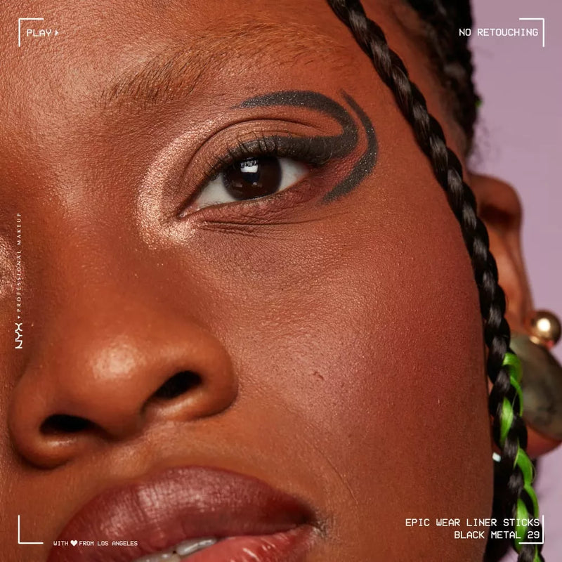 NYX PROFESSIONAL MAKEUP Kajal Epic Wear Sticks 29 Noir Métal, 1,22 g