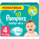 Pampers Luiers Baby-Dry maat 4 Maxi, 9-14 kg, maandbox, 174 stuks