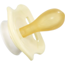 Sucette en latex babylove nature, symétrique, blanc/jaune, taille 3, à partir de 16 mois, 2 pièces.