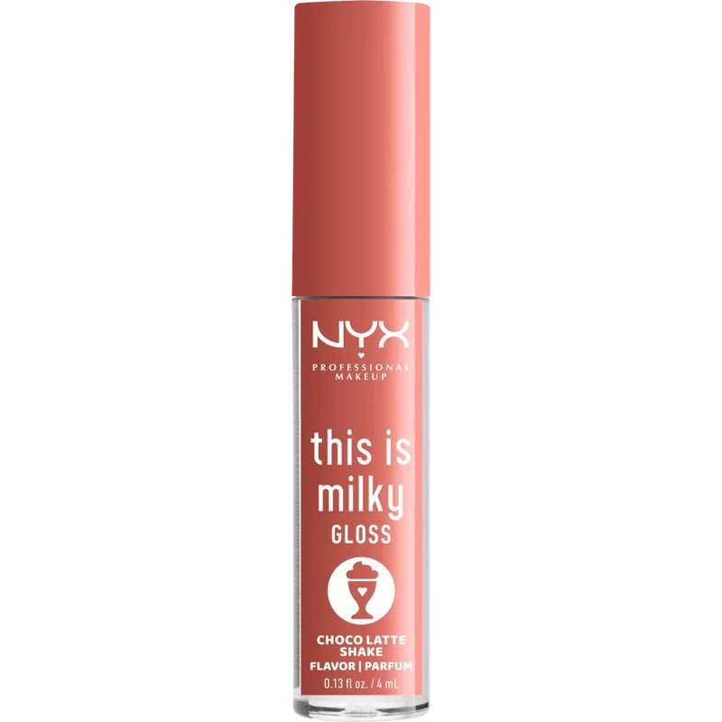 NYX PROFESSIONAL MAKEUP Lip Gloss This Is Milky Gloss 19 Choco Latte Shake, 4 ml