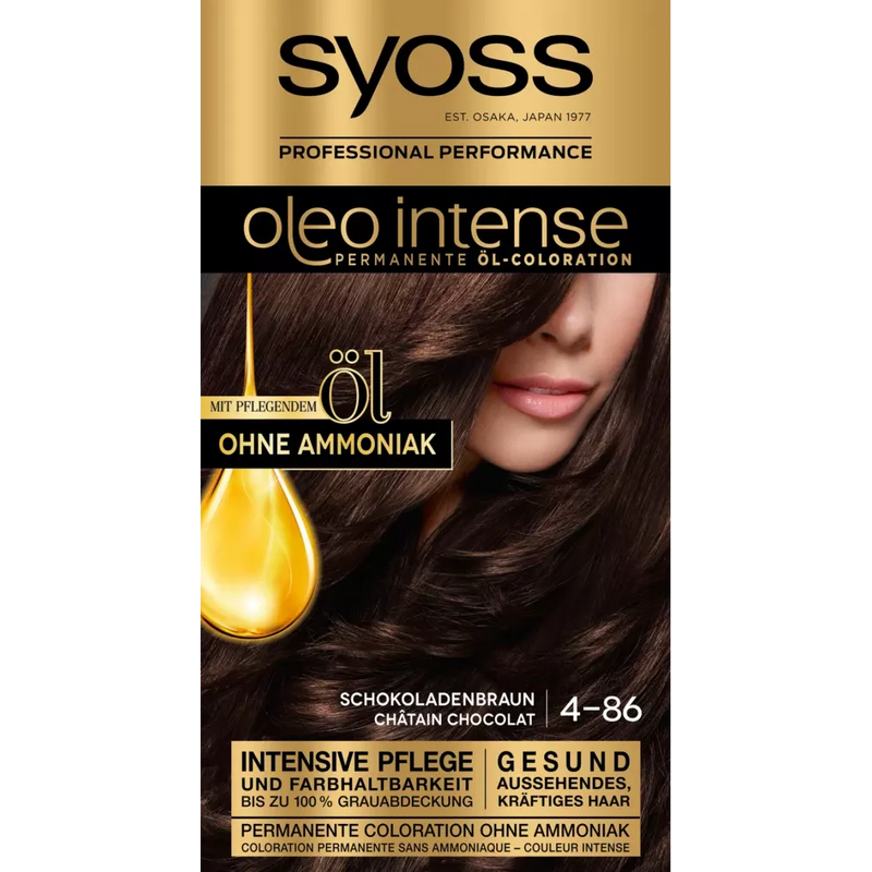 Syoss Oleo Intense Haarkleur chocoladebruin 4-86, 1 st.