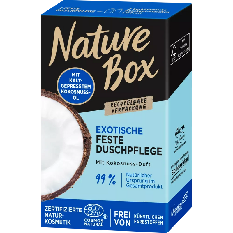 Nature Box Vaste douche kokosolie, 100 g