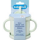 Babylove Gobelet à goûter et à boire 2 en 1 en silicone, 1 pièce