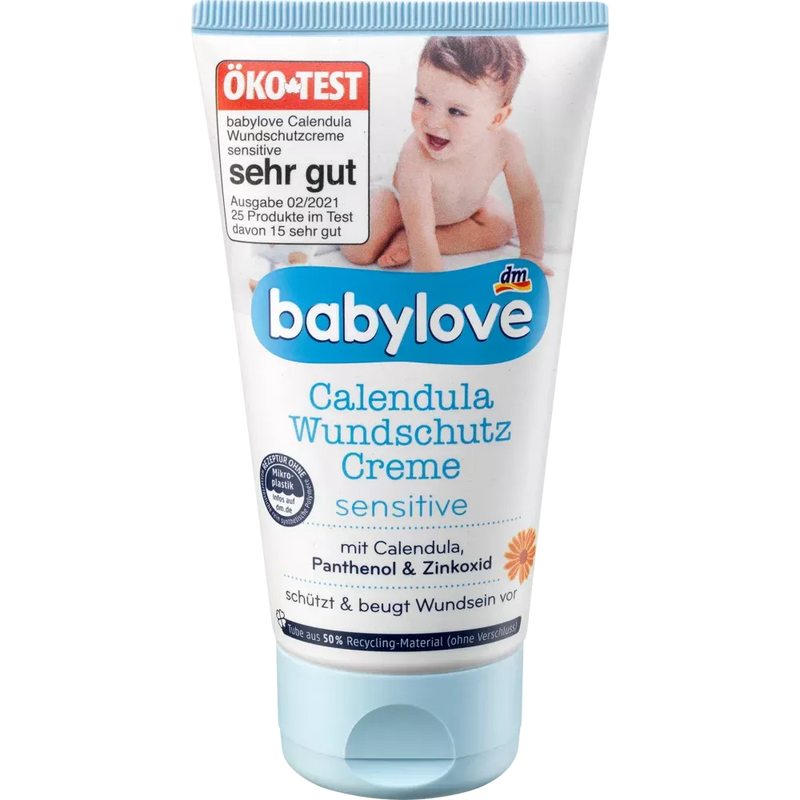 babylove Wondbeschermingscrème sensitive Calendula, 75 ml